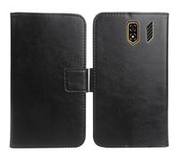 Cheshaoping Flip PU Leather Case para Ulefone Armor Mini 5 2.8" Funda De Carcasa Cartera De Cuero Billetera Cover Piel (Negro)