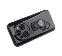 Cheshaoping Funda Caso Teléfono TPU Silicona Phone Case para DOOGEE Fire 3 MAX 4G 5.5" Carcasa Proteccion Cover Bumper Ring Holder Stand Black