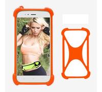 Cheshaoping Funda Caso Teléfono TPU Silicona Phone Case para SPC Zeus 2 + 5" Carcasa Proteccion Cover Bumper Orange