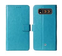 Cheshaoping Soporte Funda Leather Case para Hammer H Boost 2 LTE 2.4" Carcasa Protección Flip Billetera Ranuras Tarjetas PU Cuero Cover (Azul)