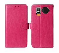 Cheshaoping Soporte Funda Leather Case para Hammer H Horizon LTE 2.8" Carcasa Protección Flip Billetera Ranuras Tarjetas PU Cuero Cover (Rosa)