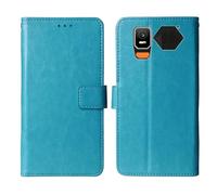 Cheshaoping Soporte Funda Leather Case para Hammer H Horizon LTE 2.8" Carcasa Protección Flip Billetera Ranuras Tarjetas PU Cuero Cover (Azul)