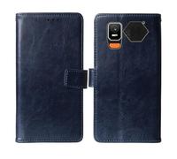 Cheshaoping Soporte Funda Leather Case para Hammer H Horizon LTE 2.8" Carcasa Protección Flip Billetera Ranuras Tarjetas PU Cuero Cover (Azul Oscuro)