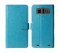 Cheshaoping Soporte Funda Leather Case para Hammer H Rock 2.4" Carcasa Protección Flip Billetera Ranuras Tarjetas PU Cuero Cover (Azul)