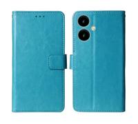 Cheshaoping Soporte Funda Leather Case para SPC Zeus 2 Pro + 6.1" Carcasa Protección Flip Billetera Ranuras Tarjetas PU Cuero Cover (Azul)