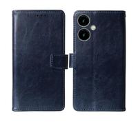 Cheshaoping Soporte Funda Leather Case para SPC Zeus 2 Pro + 6.1" Carcasa Protección Flip Billetera Ranuras Tarjetas PU Cuero Cover (Azul Oscuro)