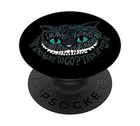 Cheshire Alice Cat Todos estamos locos aquí país de las maravillas PopSockets PopGrip Adhesivo