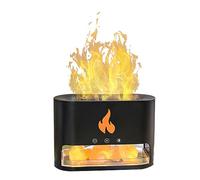 Chesoon Aceite Esencial Difusor Ultrasónico Aromaterapia Humidificadores LED Variable Llama Cristal Sales Decoración 250ml Tanque Color Negro