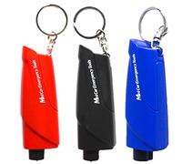Chesoon Cortador Cinturón Seguridad Romper Ventanas 2 en 1 Herramienta Escape Para Coche Llavero Herramientas Seguridad portátiles Coche para tierra bajo el agua, paquete 3 (con cristal de prueba)