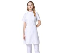 Chesoon Parte Superior De Uniforme Médico Opaco Tejido Transpirable Suave Diseño Amigable Con La Piel Con Bolsillos Laterales Para Hospitales Salones De Belleza Blanco Tamaño XL