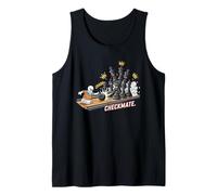 Chess Bowling Alley Humor Peón vs Rey Pin Regalo Camiseta sin Mangas