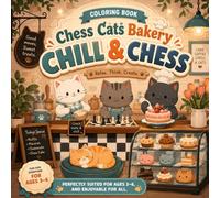 Chess Cats Bakery: A Cozy Coloring Book of Cats, Chess and Sweet Bakery Moments