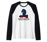 Chess Checkmate In 3 Knight Defeats King Camiseta Manga Raglan