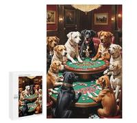 Chess Dogs Puzzle De 1000 Piezas Rompecabezas para Adultos Rompecabezas 1000 Piezas para Adultos para Amantes O Amigos Rompecabezas Imposable 1000 PCS