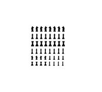 Chess Draughts Collection - Calcomanías de uñas de agua de ajedrez