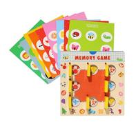 Chess Game, Double-Sided Cards, Colorful Design -Inspired Memory Enhancement Cognitive Development Fine Motor Skills, Matching Game, for Boys Girls 5.71x5.71x0.91inches
