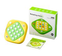 Chess Game, Puzzle Games, Strategic Compact Size Electronic Features Rotating Board Battery Operated Portable Design, Puzzle Toys for 2 Players, Family Night, Kids, 5.7×5.7inches