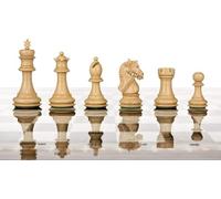 Chess & Game Store Muba Staunton - Piezas de ajedrez de madera (7,6 cm, negro Nueva York) - 32 piezas + 2 reinas adicionales - 2 jugadores