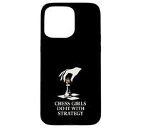 Chess Girl Jaque Mate como una Chica Reina Estrategia Poder Carcasa para iPhone 15 Pro MAX