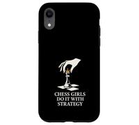 Chess Girl Jaque Mate como una Chica Reina Estrategia Poder Carcasa para iPhone XR