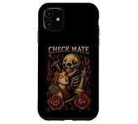 Chess Grim Reaper Skull Jaque mate, amante del ajedrez gótico Carcasa para iPhone 11