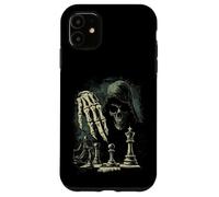 Chess Grim Reaper Skull Jaque mate, amante del ajedrez gótico Carcasa para iPhone 11