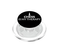 Chess Is My Therapy Funny Chess Lover Juego de Mesa de Estrategia PopSockets PopGrip para MagSafe