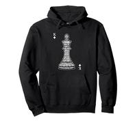 Chess King Strategy Typography T-Shirt for Thinkers Apparel Sudadera con Capucha