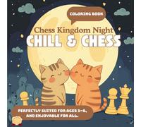 Chess Kingdom Night: Cozy Cat Coloring Book for Kids Ages 3-6