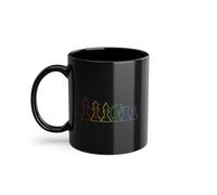 Chess LGBT Rainbow Jugador Profesional Taza de Café | Gran Maestro Dame Ajedrez Taza Negro (09382C)