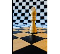 Chess Notebook: White King Chess Piece Notebook, Chess Score Log sheet, Chess Player Gift, Chess Grand Master Present: A5 Lined Hardback Glossy Journal Notepad