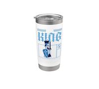 Chess Piece The King - Disfraz divertido de Halloween a juego para la familia Vaso térmico de acero inoxidable de doble pared