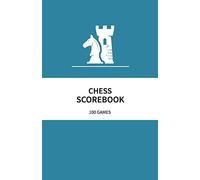 Chess Scorebook 100 Games: 80 Moves Chess Notation Book Teal