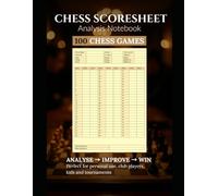 Chess Scoresheet & Game Analysis Journal: 100 Complete Games Record Book with Moves & Notes - Tournament & Training Companion: 8.5” x 11” Large Format | Record, Review & Improve Your Chess Skills | Perfect for Players, Coaches & Clubs: 75 Moves scoresheet