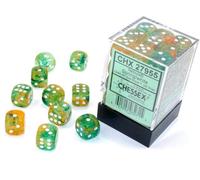 Chessex Bloque de dados de nebulosa 12mm d6 primavera con luz (Importación USA)