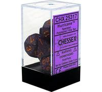 Chessex CHX 25317 Dice-Speckled: 7Pc Hurricane Set, Multicoloured