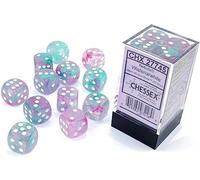 Chessex - Juego de 12 Tuercas Nebulosa Wisteria/Blanco Luminary