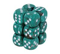 Chessex Juego de Dados Marble Oxi-Copper D6 de 16 mm