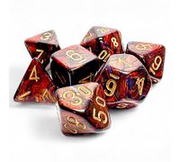 Chessex Luminary Mega-Hedral, Sky/Silver Luminary (Pack of 7)