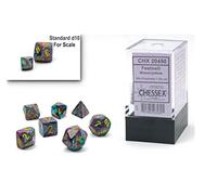 Chessex - Mini Festive Polyhedral 7 Die Set - Mosaic Yellow