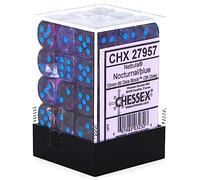 Chessex - Nebula 12mm D6 Dice Block - Luminary Nocturnal Blue Dice Block