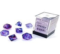 Chessex - Nebula Polyhedral 7 Dice Set - Luminary Nocturnal Blue