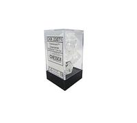Chessex Translucent Dice Clear with White, 1.8-inches Diameter (Importación USA)
