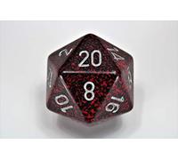 Chessex Troquel D20 de 34 mm, 20 lados, poliédrico, accesorios de juego de mesa, juego de rol, mazmorras y dragones (D&D)