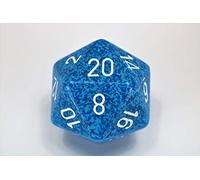 Chessex Troquel D20 de agua moteada individual de 34 mm, 20 lados, troquel poliédrico, accesorios de juego de mesa, juego de rol, mazmorras y dragones (D&D)
