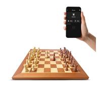 Chessnut Juego de tablero de ajedrez electrónico profesional, juego de lujo con reconocimiento de todas las piezas de ajedrez de madera, juego de tablero de tamaño de torneo de 55 cm con piezas de