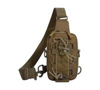 Chest Bag Lightweight Travel Sling System, Adjustable Zipper Pouch Design, Multi Pocket Storage Use, Durable Fabric Material Comfort Build, Phone Keys Wallet Water Bottle Cycling Running Hiking Travel