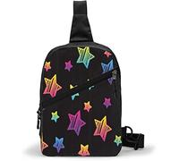 Chest Bag Star Black,Sling Bags Multiusos Crossbody Hombro Mochila Impermeable Viajes Senderismo