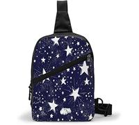Chest Bag Star Dark Black,Sling Bags Multiusos Crossbody Hombro Mochila Impermeable Viajes Senderismo