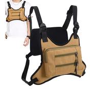 Chest Bag - Waterproof Vest Pouch with Extra Storage, Lightweight Running and Sports Bag for Phone, Keys, and Necessities, Ideal for Men, Outdoor Workout, Hiking, Cycling, Fishing, 38x26cm